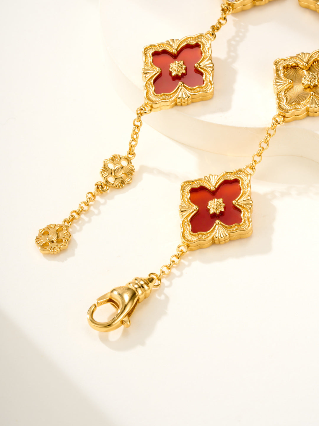 [Marins]B.C.L ENAMELED Five-Flower Bracelet（Various Colors) BIG SIZE
