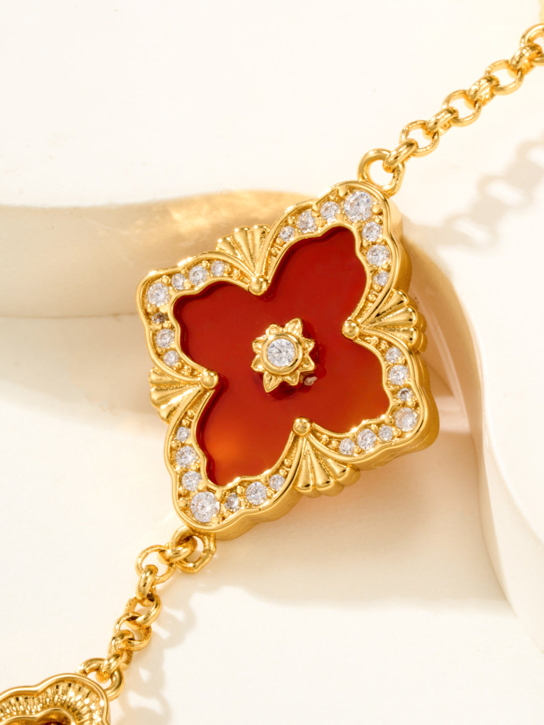 [Marins]B.C.L ENAMELED Five-Flower Bracelet（Various Colors) BIG SIZE