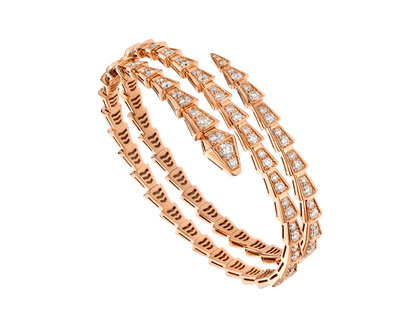[Marins]SERPENTI BRACELET PINK GOLD DIAMOND DOUBLE ROW