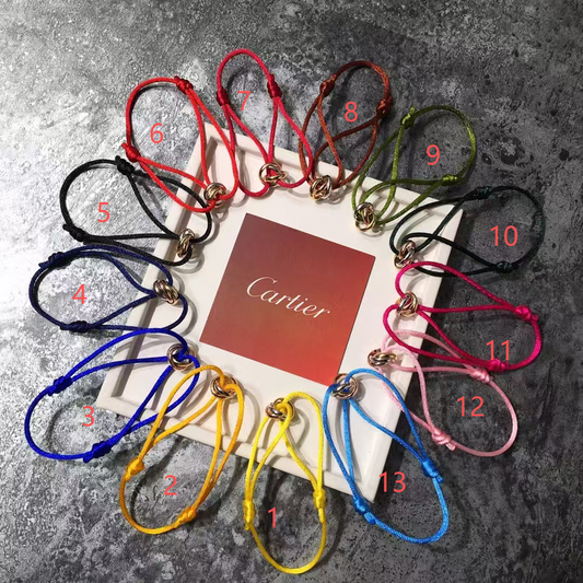 [Marins]THREE-RING SELF-ADJUSTING CORD BRACELET