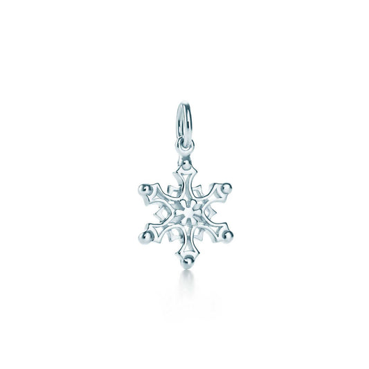 [Marins]STERLING SILVER SNOWFLAKE PENDANT NECKLACE