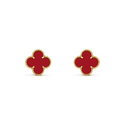 [Marins]CLOVER MINI 9.5MM CARNELIAN EARRINGS