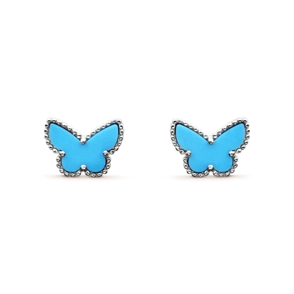 [Marins]BUTTERFLY TURQUOISE EARRINGS SILVER