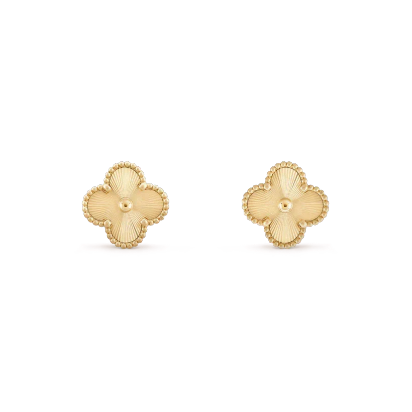 [Marins]CLOVER MINI 9.5MM LASER EARRINGS