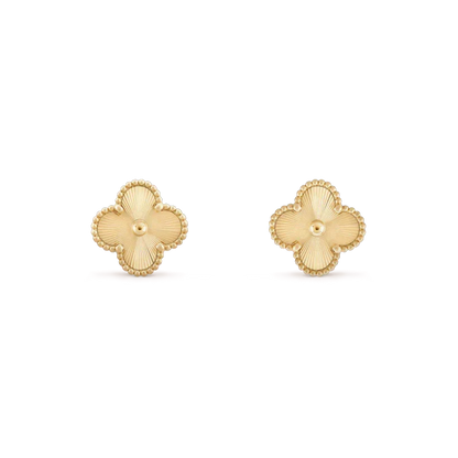 [Marins]CLOVER MINI 9.5MM LASER EARRINGS