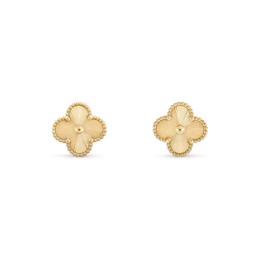 [Marins]CLOVER MINI 9.5MM LASER EARRINGS