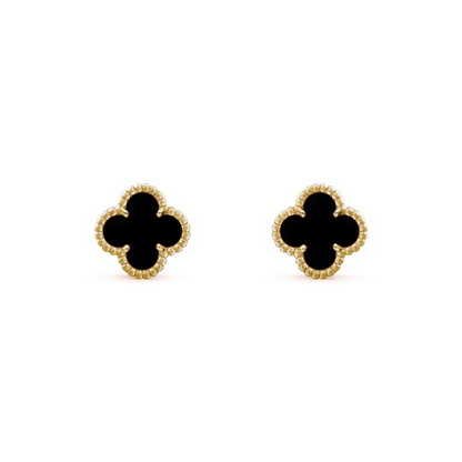 [Marins]CLOVER MINI 9.5MM BLACK MOP EARRINGS