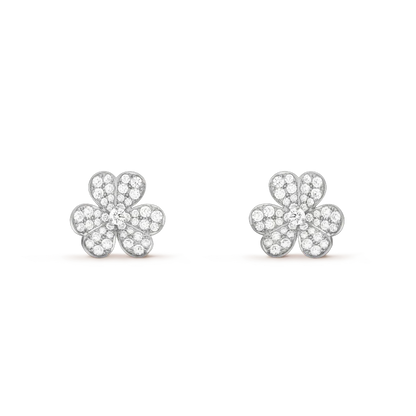 [Marins]CLOVER COMOS DIAMOND EARRINGS SILVER