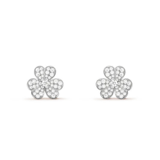 [Marins]CLOVER COMOS DIAMOND EARRINGS SILVER