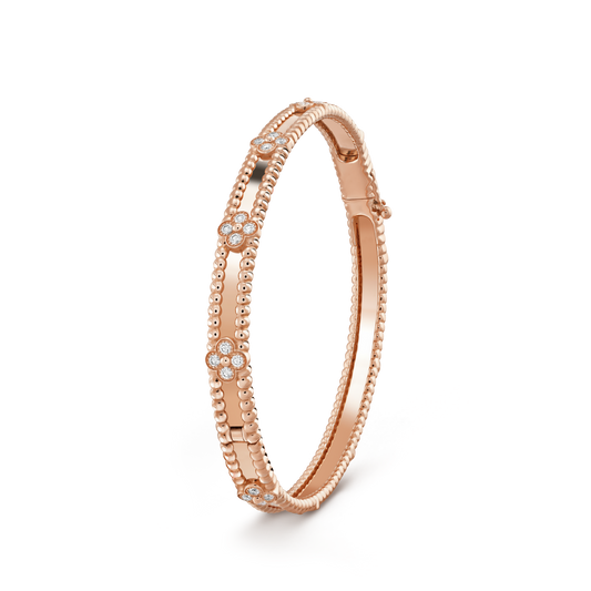 [Marins]CLOVER BRACELET 4MM DIAMONDS
