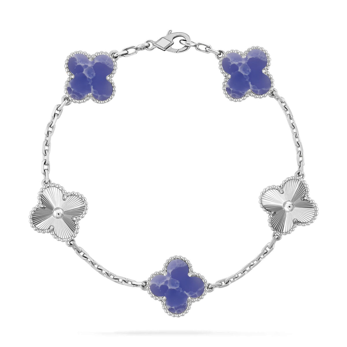 [Marins]CLOVER 5 MOTIF BLUE VEINS BRACELET COLLECTION