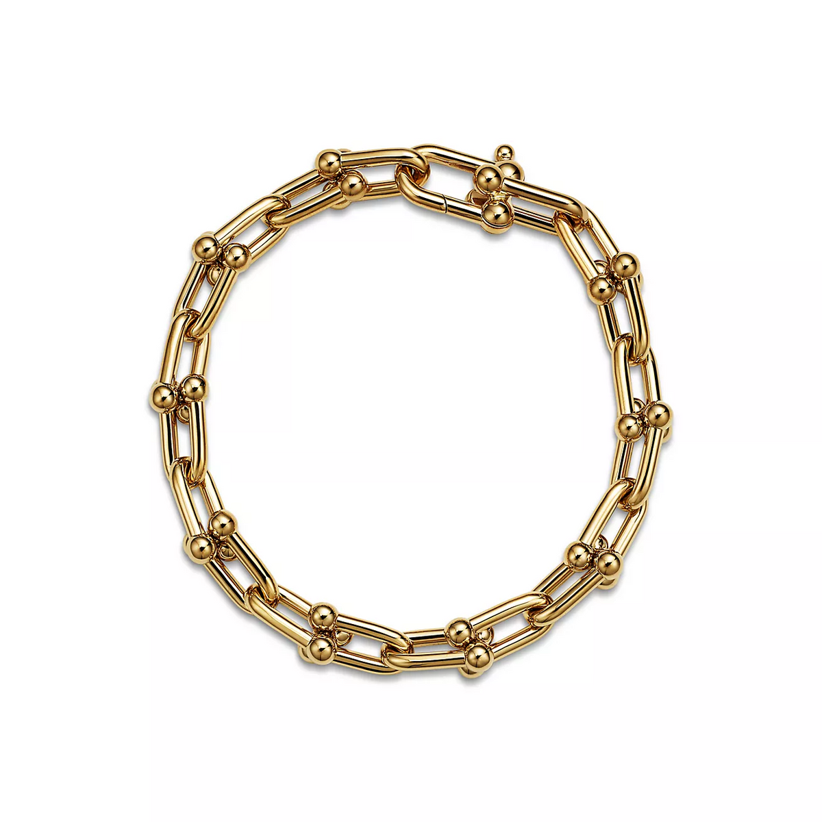 [Marins]HARDWEAR MEDIUM LINK 20 MOTIF GOLD BRACELET