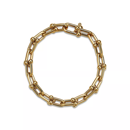 [Marins]HARDWEAR MEDIUM LINK 20 MOTIF GOLD BRACELET