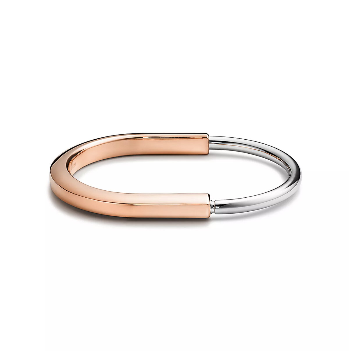 [Marins]LOCK BRACELET ROSE AND WHITE GOLD