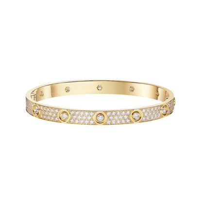 [Marins]LOVE BRACELET 6.1MM DIAMOND-PAVED 10 BIG DIAMONDS