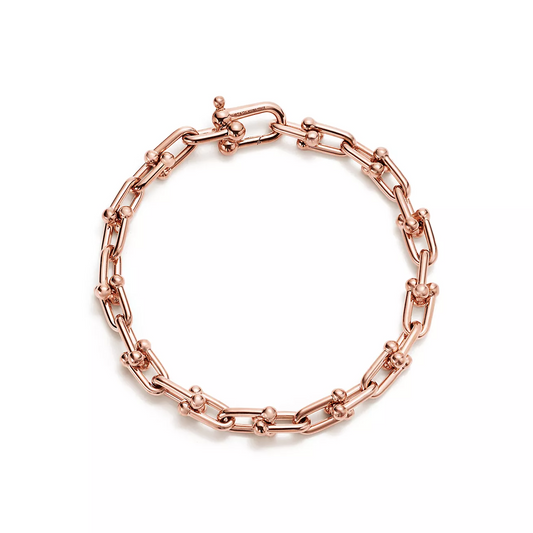 [Marins]HARDWEAR SMALL LINK 26 MOTIF PINK GOLD BRACELET