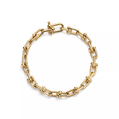 [Marins]HARDWEAR SMALL LINK 26 MOTIF GOLD BRACELET
