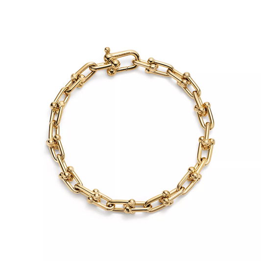 [Marins]HARDWEAR SMALL LINK 26 MOTIF GOLD BRACELET