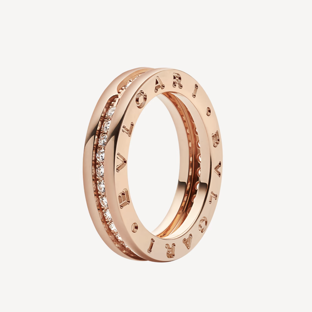 [Marins]ZERO 1 ONE-BAND PAVED DIAMONDS ON THE SPIRAL RING