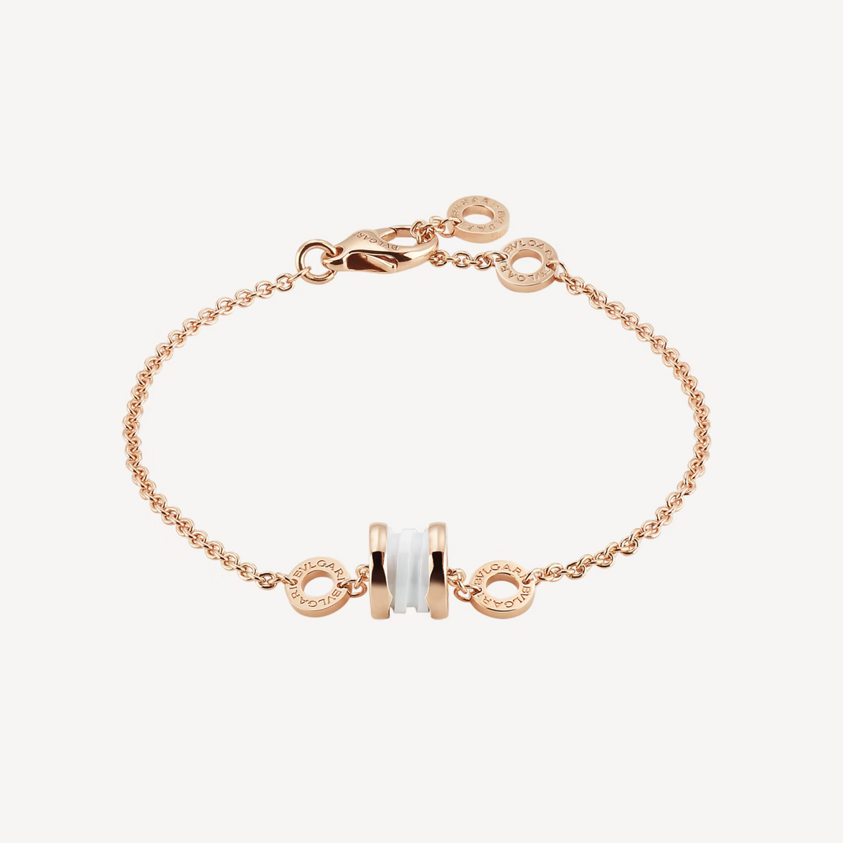 [Marins]ZERO 1 SOFT PINK GOLD AND WHITE CERAMIC BRACELET