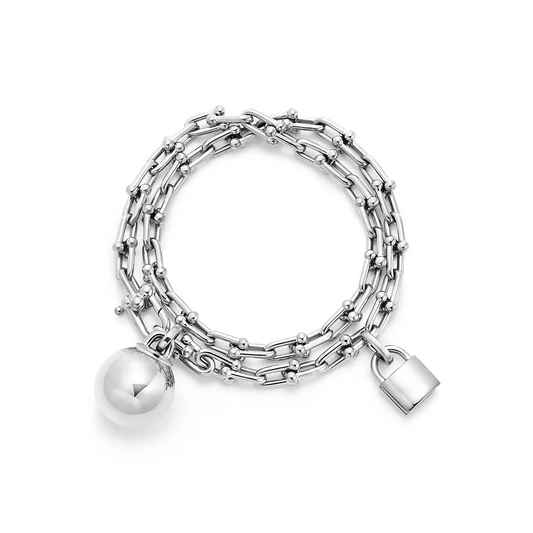 [Marins]HARDWEAR SMALL WRAP SILVER BRACELET