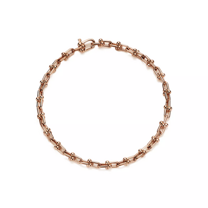 [Marins]HARDWEAR MICRO LINK 44 MOTIF PINK GOLD BRACELET