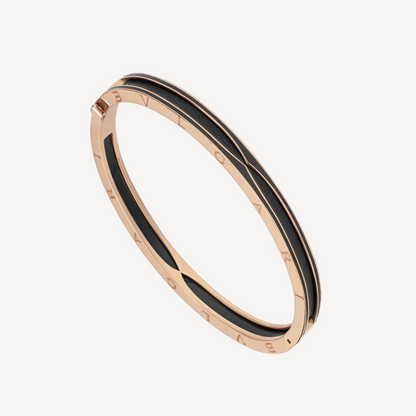 [Marins]ZERO 1 PINK GOLD WITH MATTE BLACK CERAMIC BRACELET