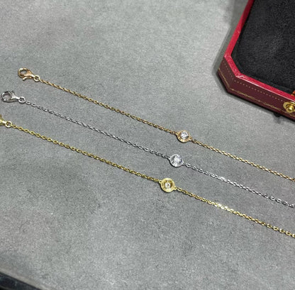 [Marins]DIAMOND STERLING SILVER AQUAMARINE BUBBLE BRACELET