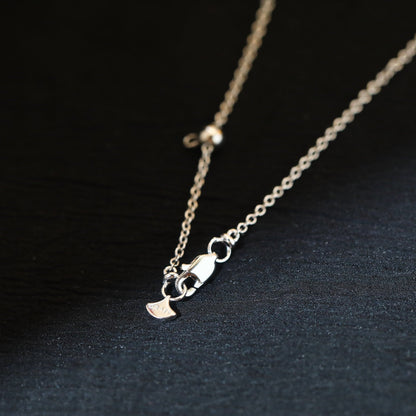 [Marins]]wild flower diamond line pendant