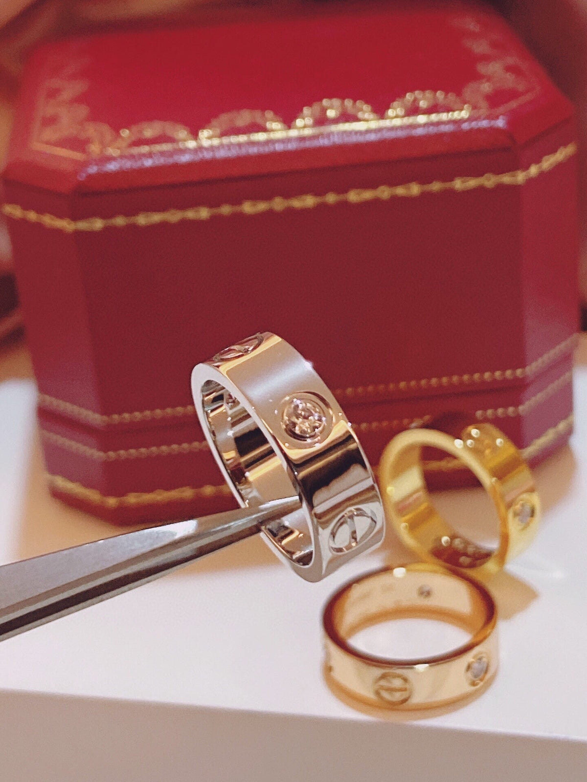 [Marins]Three-Diamond Ring