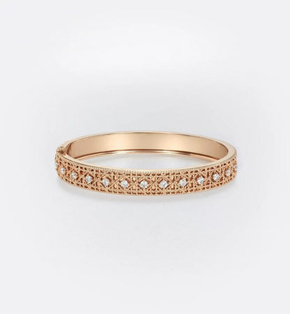 [Marins]2026 WOVEN-PATTERN BRACELET SET WITH FULL DIAMOND INLAY THREE-COLORS