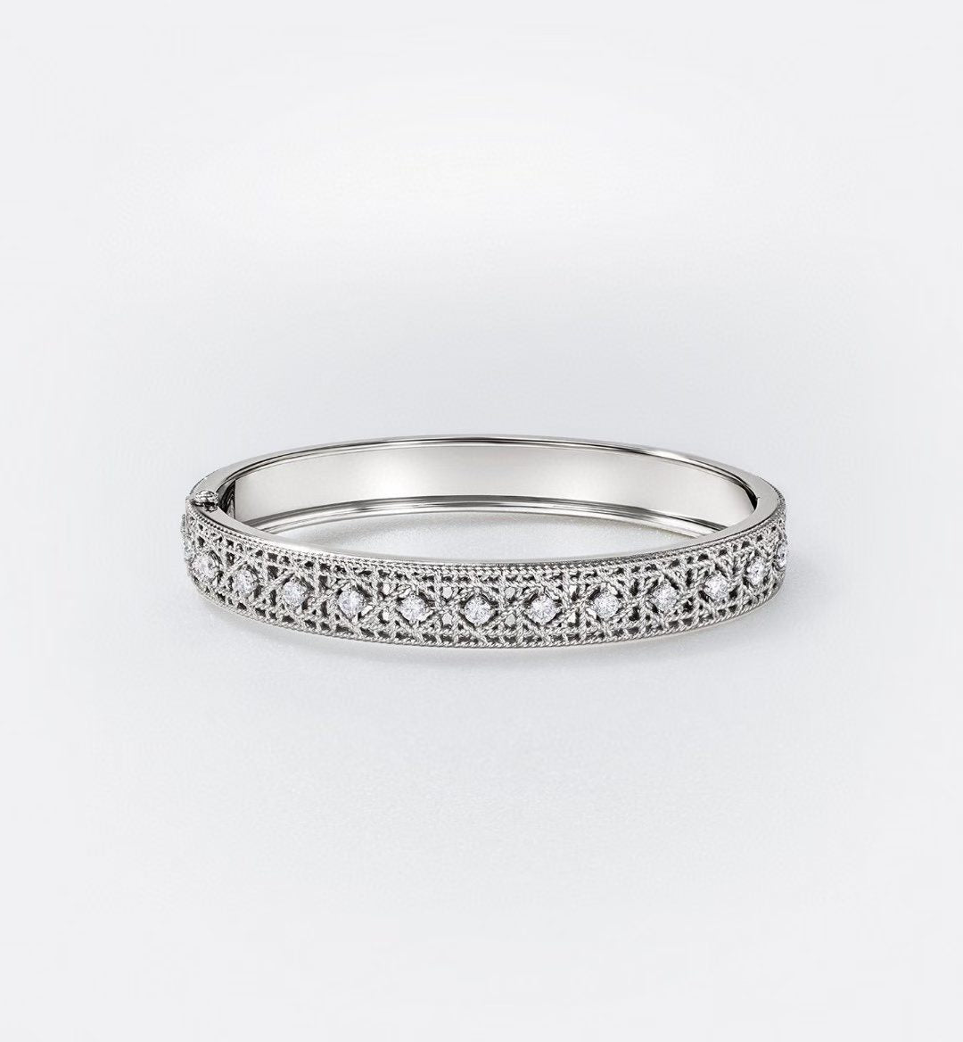 [Marins]2026 WOVEN-PATTERN BRACELET SET WITH FULL DIAMOND INLAY THREE-COLORS