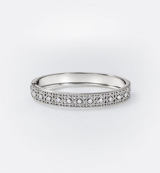 [Marins]2026 WOVEN-PATTERN BRACELET SET WITH FULL DIAMOND INLAY THREE-COLORS