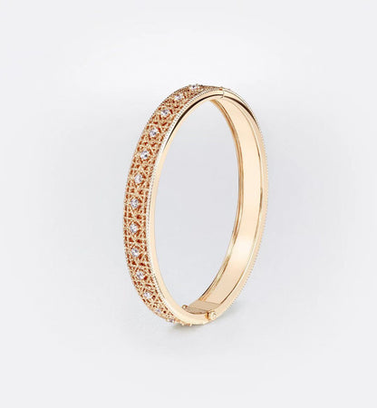 [Marins]2026 WOVEN-PATTERN BRACELET SET WITH FULL DIAMOND INLAY THREE-COLORS