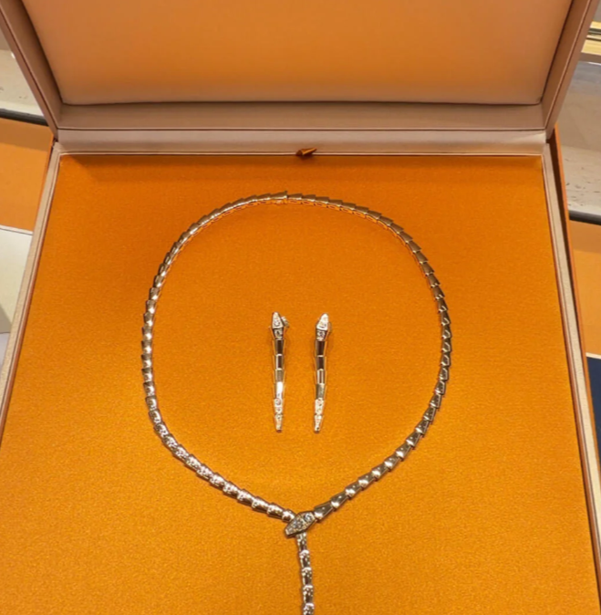 [Marins]NEW！SERPENT DIAMOND NECKLACE