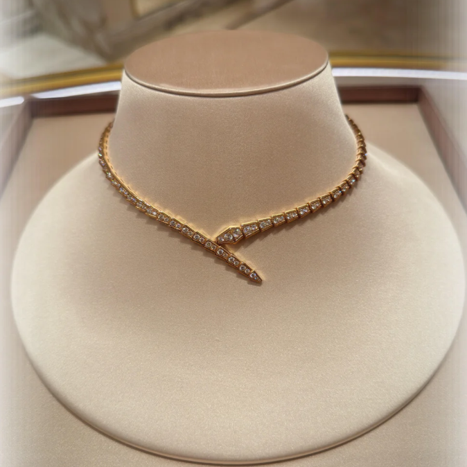 [Marins]NEW！SERPENT DIAMOND NECKLACE