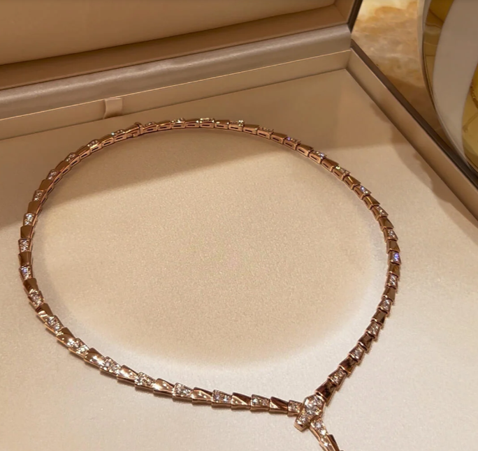 [Marins]NEW！SERPENT DIAMOND NECKLACE