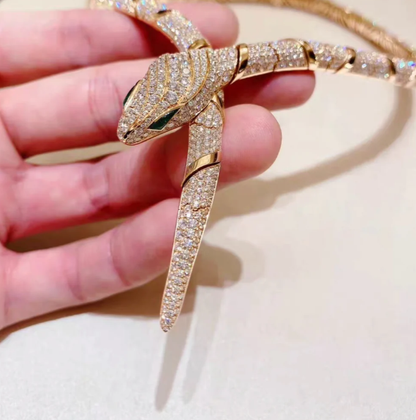 [Marins]HAUTE COUTURE GOLD SERPENTI NECKLACE
