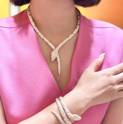 [Marins]HAUTE COUTURE GOLD SERPENTI NECKLACE