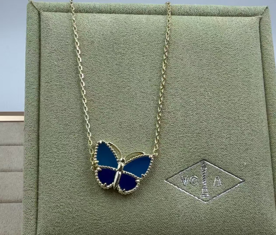 [Marins]BUTTERFLY BLUE   NECKLACE