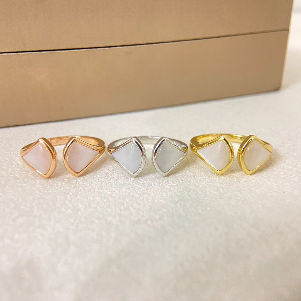 [Marins]DOUBLE SKIRT PATTERN OPEN RING