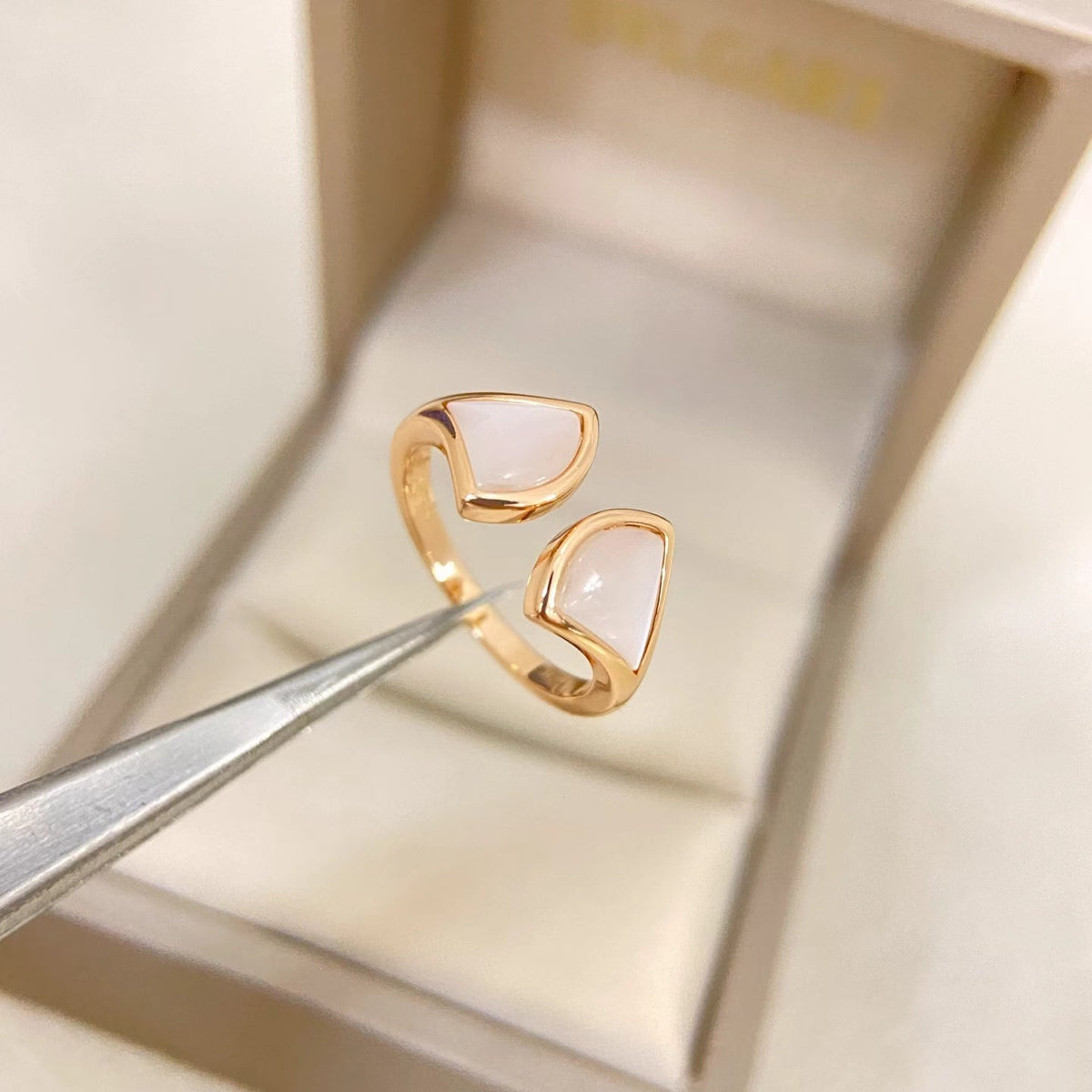 [Marins]DOUBLE SKIRT PATTERN OPEN RING