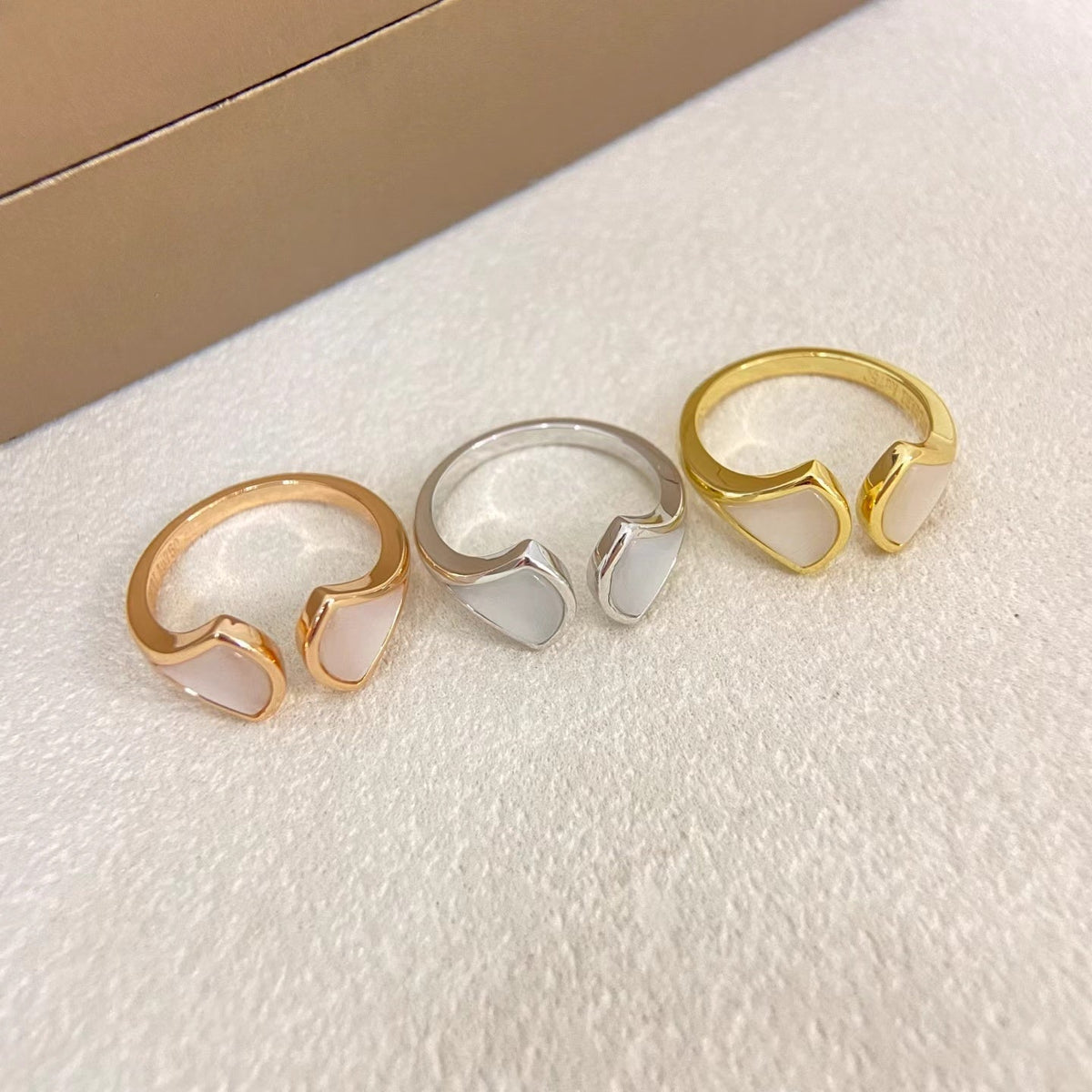[Marins]DOUBLE SKIRT PATTERN OPEN RING