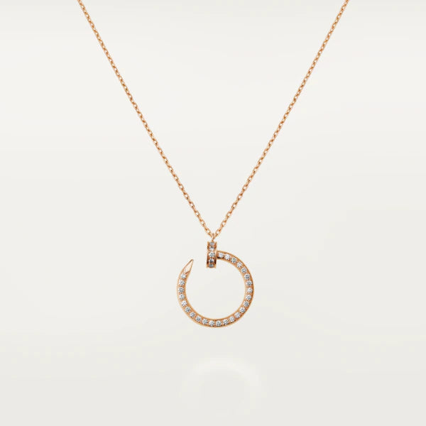 [Marins]JUSTE NECKLACE PINK GOLD DIAMONDS