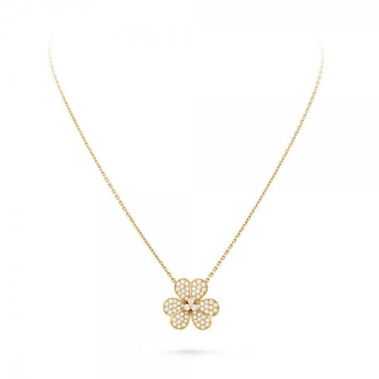 [Marins]FLOWER DIAMOND NECKLACE