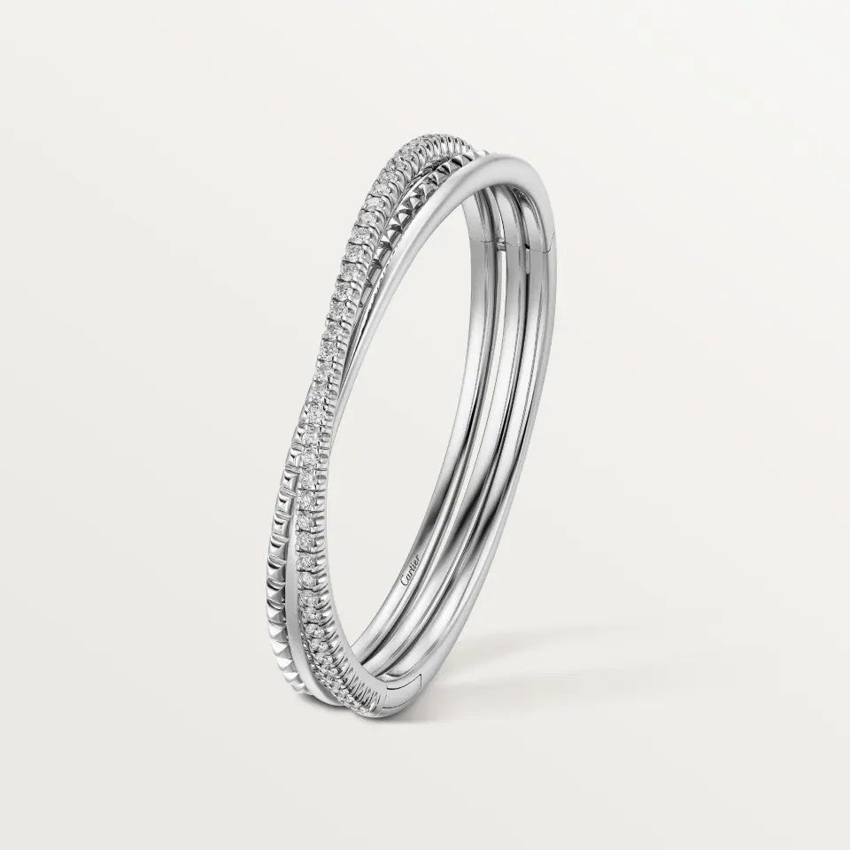 [Marins]ETINCELLE HALF-PAVED DIAMOND BRACELET