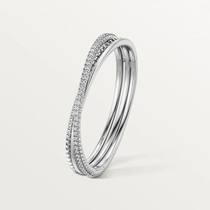 [Marins]ETINCELLE HALF-PAVED DIAMOND BRACELET