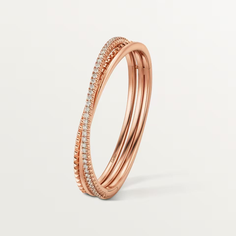 [Marins]ETINCELLE HALF-PAVED DIAMOND BRACELET