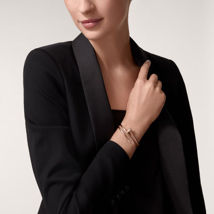 [Marins]JUSTE BRACELET 3.5MM DOUBLE ROW DIAMOND