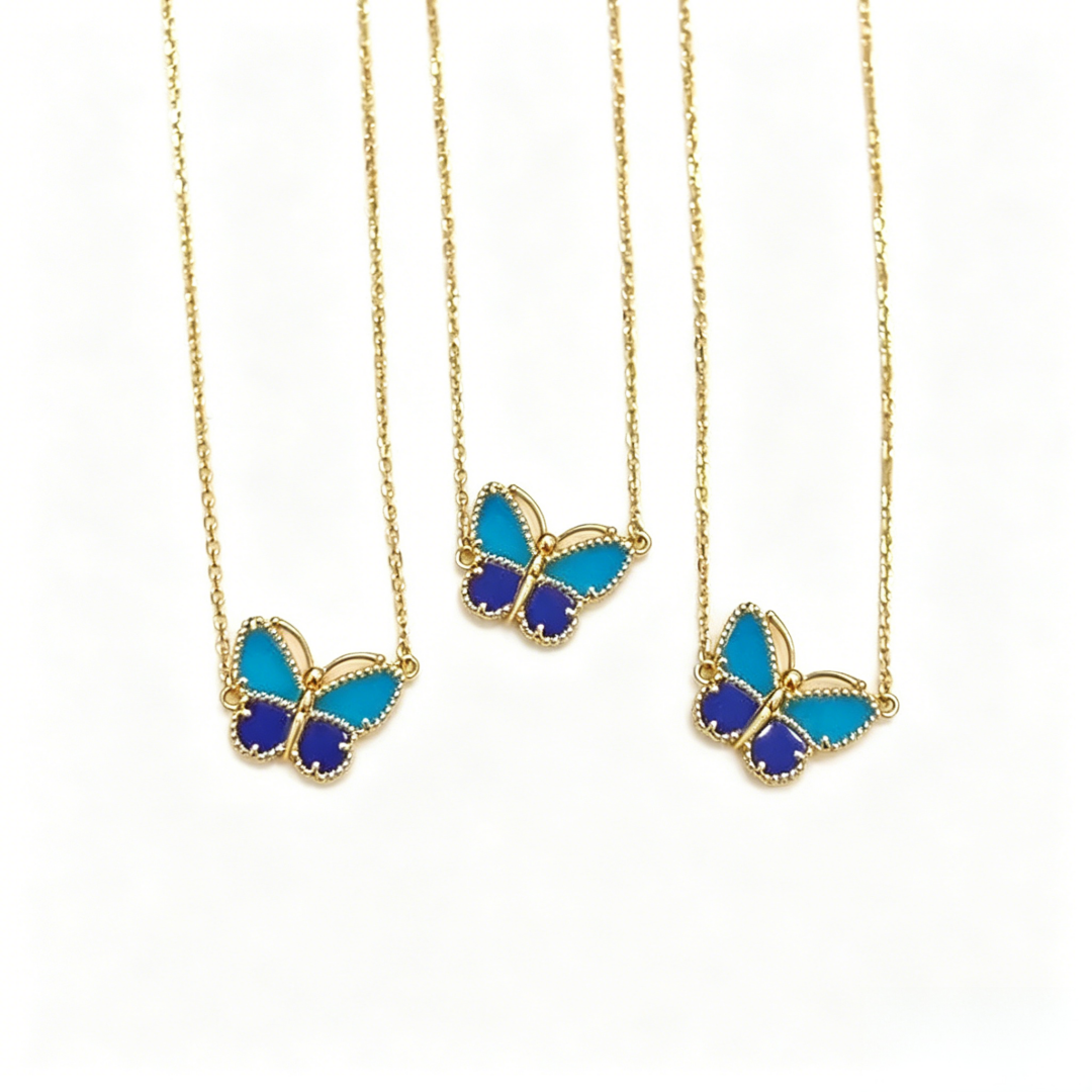 [Marins]  2026 NEW LUCKY BUTTERFLY 1 MOTIFS NECKLACE